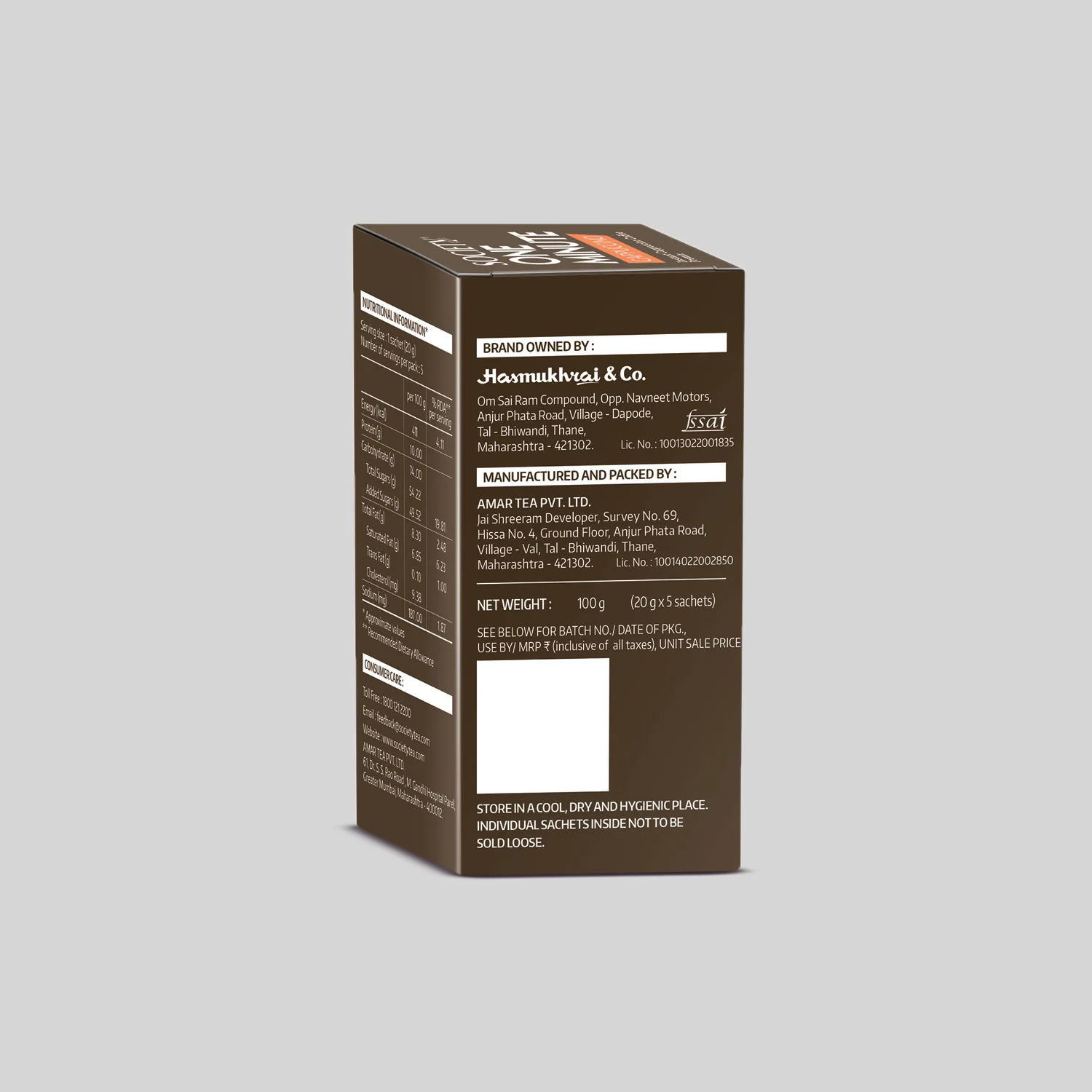 Society Cappuccino Premix Mono Carton - Image 3