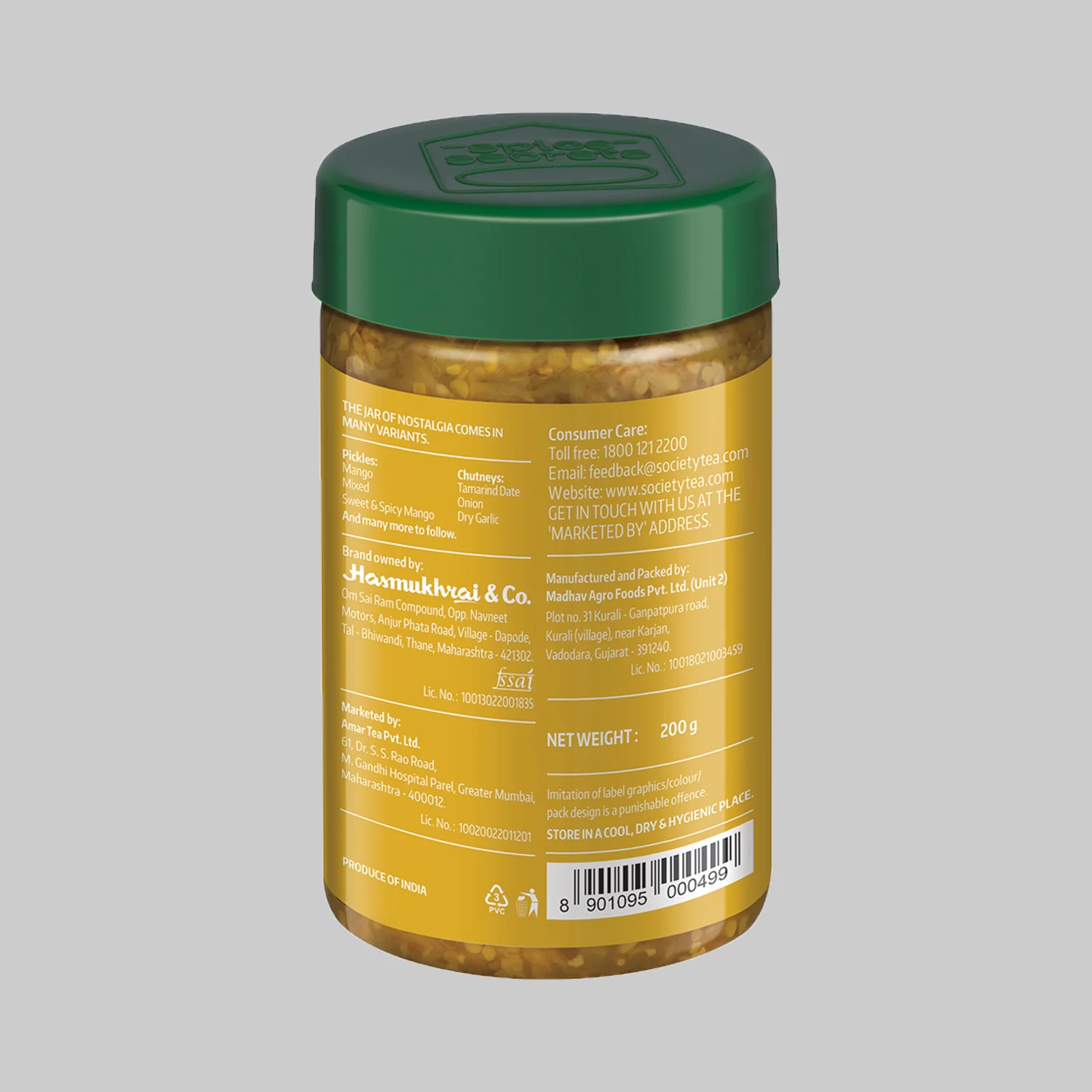 Society Chilli Lime Pickle Jar - Image 3
