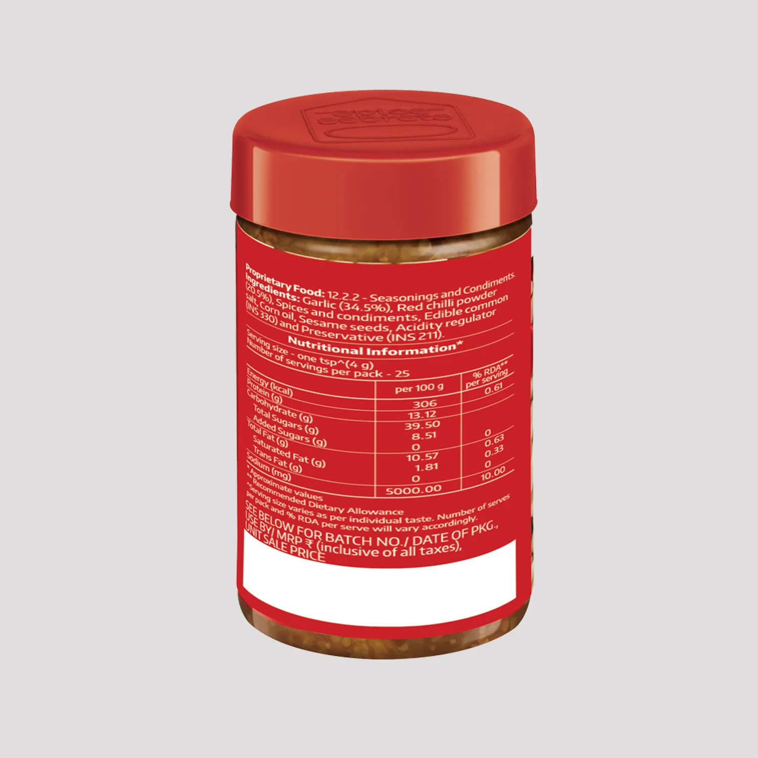 Society Dry Garlic Chutney Jar - Image 3