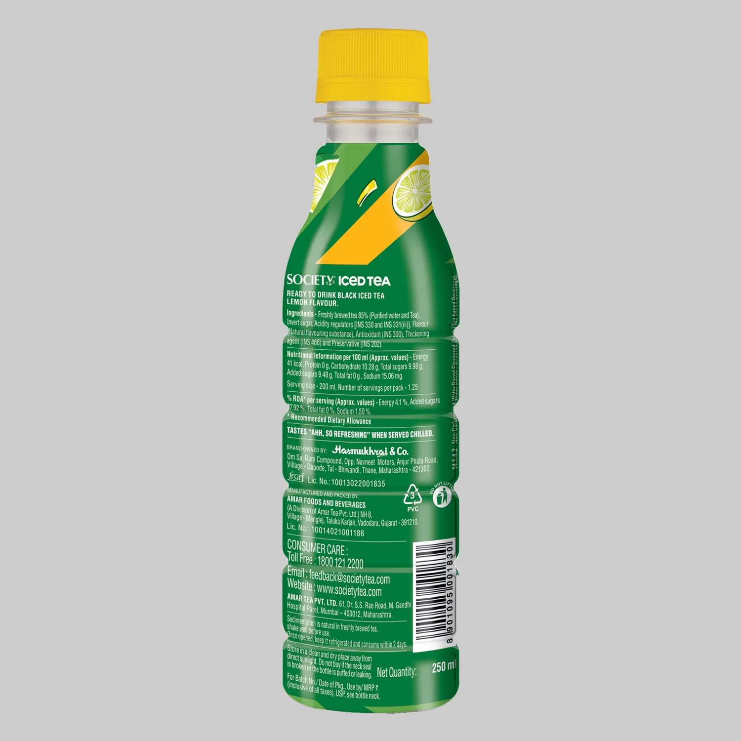 Society Iced Tea Bottle Lemon 250 ml - Image 2