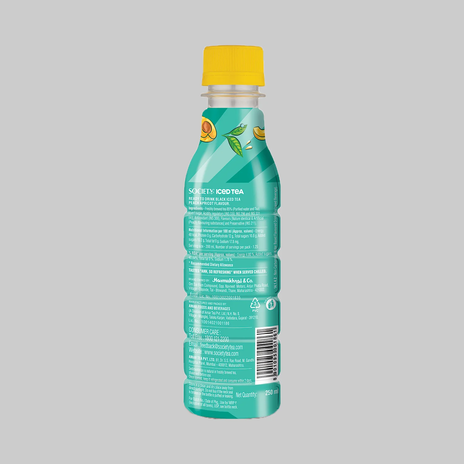 Society Iced Tea Bottle Peach 250 ml - Image 2