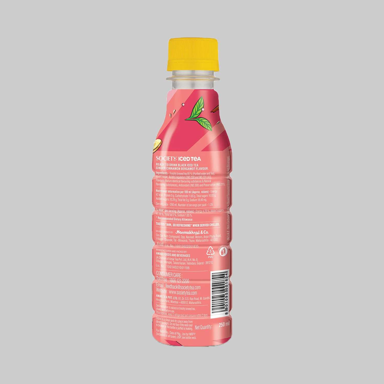 Society Iced Tea bottles Assorted 250ml - Pack of 5 - Image 3