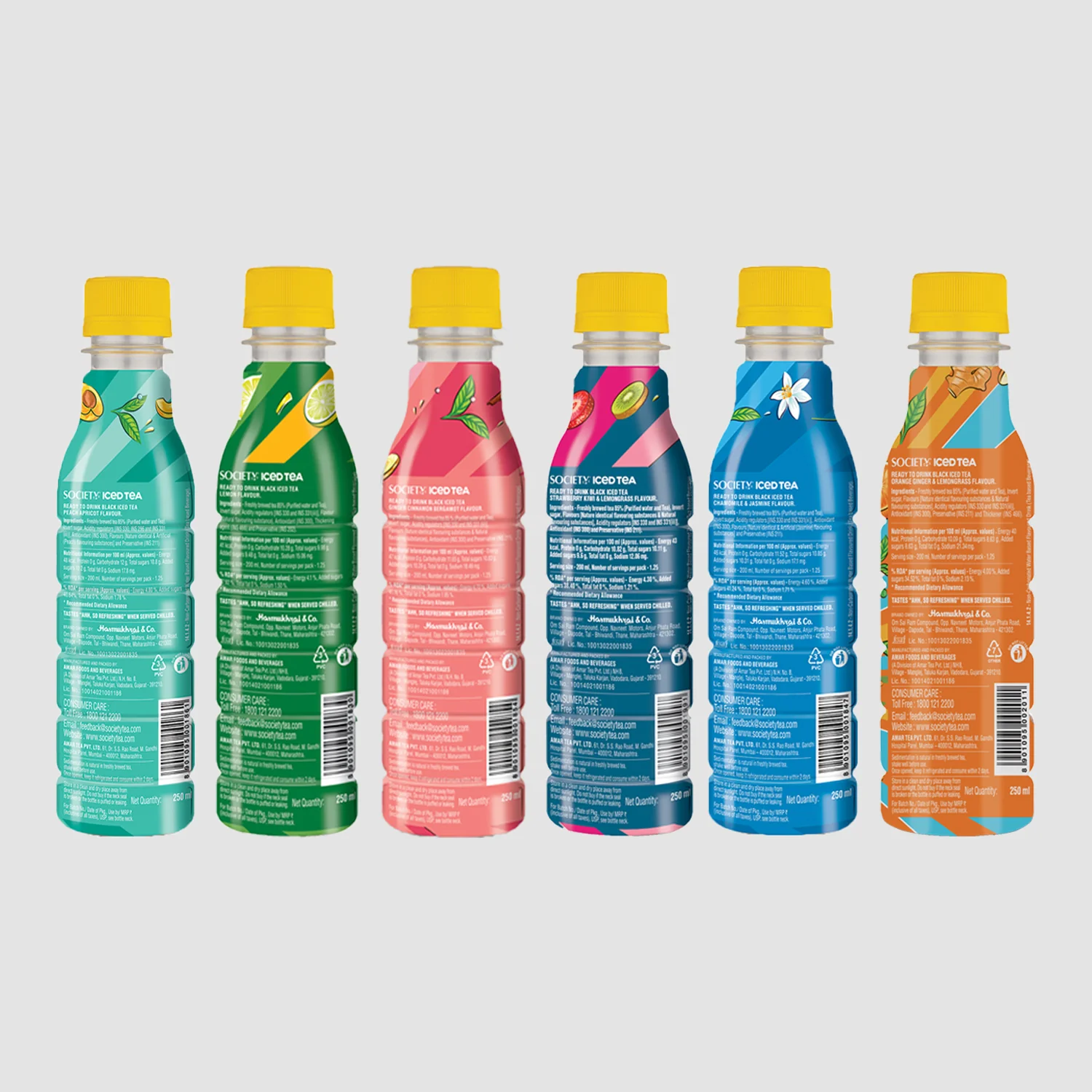 Society Iced Tea bottles Assorted 250ml - Pack of 6 - Image 2