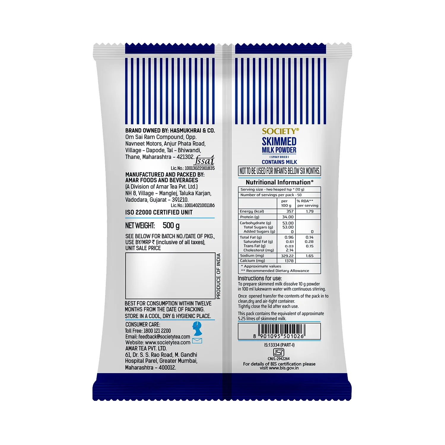 Society Skimmed Milk Powder Pouch - Image 4
