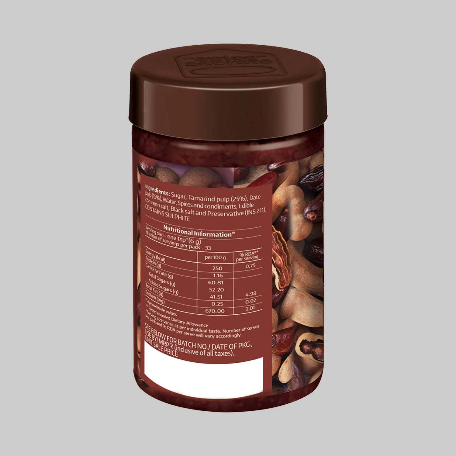 Tamarind Date Chutney - Pack of 2 - Image 3